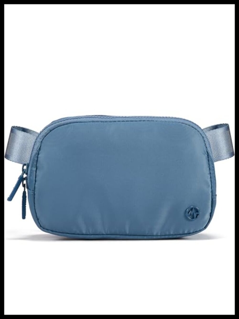 Nylon Water Resistant Belt Bag Two-Way Zipper Crossbody Fanny Pack